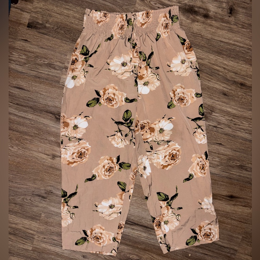SHEIN Plus size Floral Print Pants